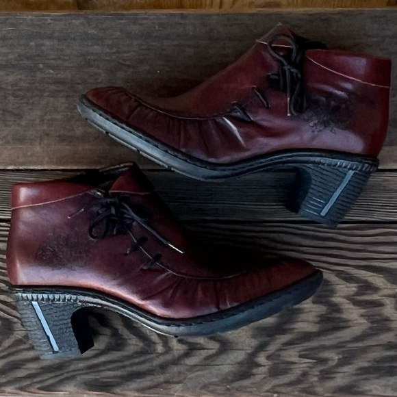 REIKER bordeux wine Victorian style booties |36 - Picture 6 of 14